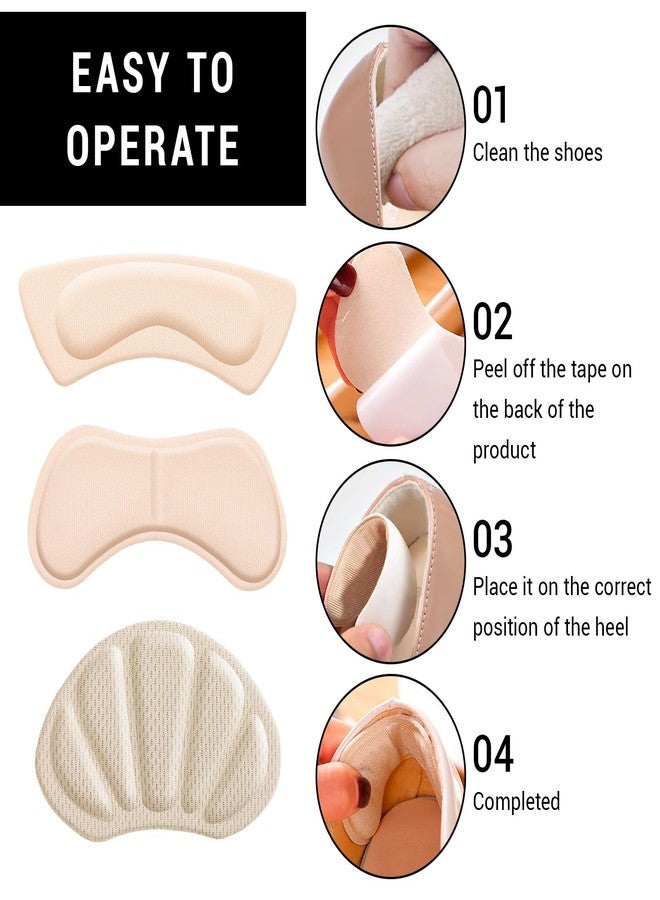 QIYUDA 21Pairs High Heel Pads for Shoes Women, Comfort Anti-slip Shoe Cushion Inserts Filler - Image 3
